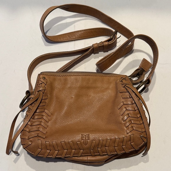 Frye Handbags - Frye Tan Leather Crossbody Bag